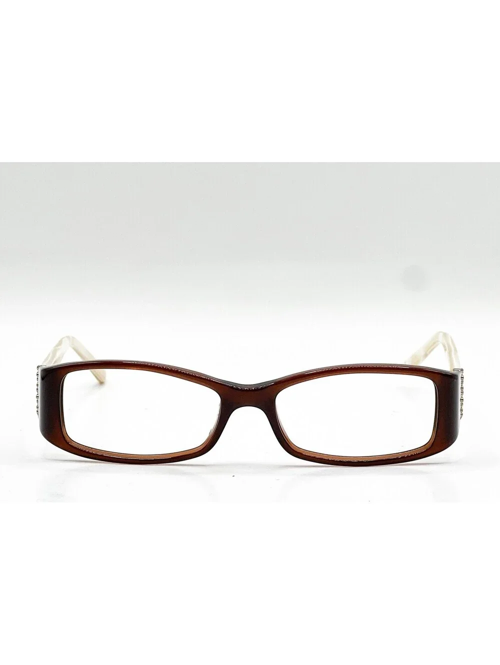 Vogue VO 2595-B 1665 Brown White Marble Square Authentic Eyeglass Frames 50-15